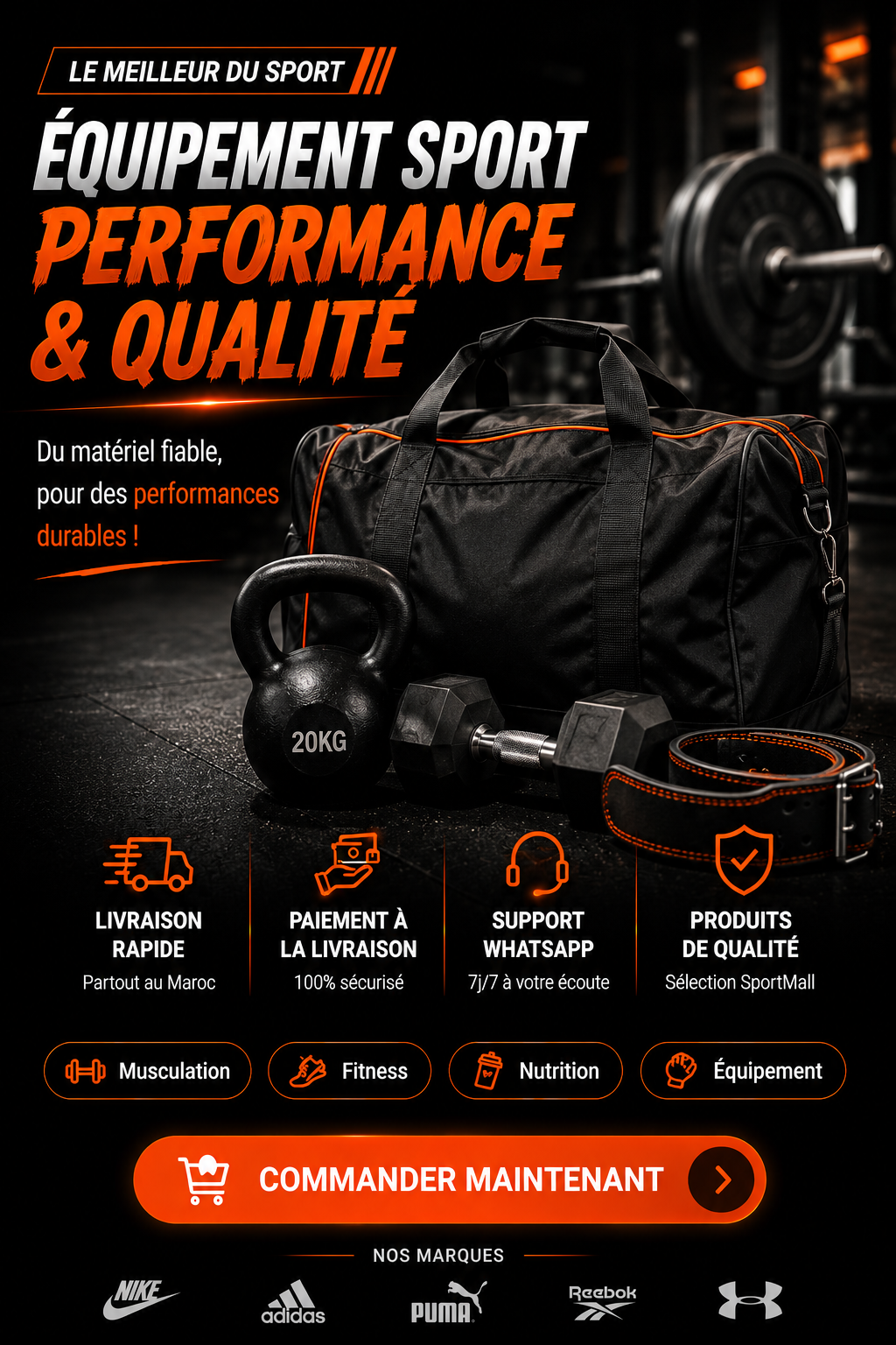 Équipement sport performance et qualité SportMall Maroc
