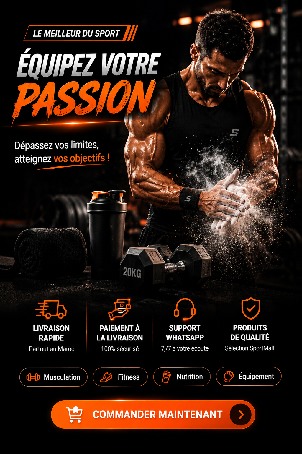 Équipez votre passion - Performance SportMall Maroc