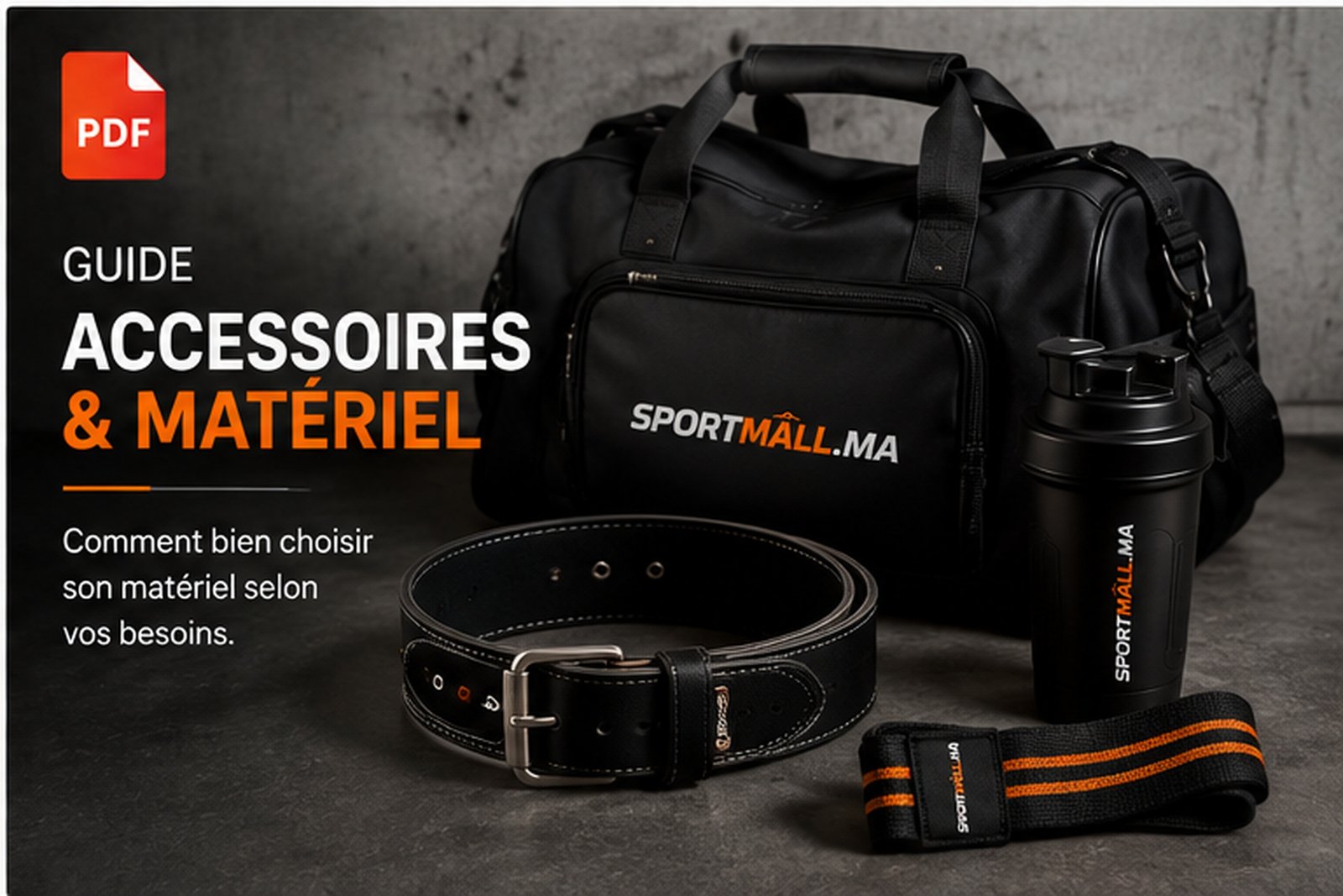 Guide accessoires et matériel SportMall Maroc